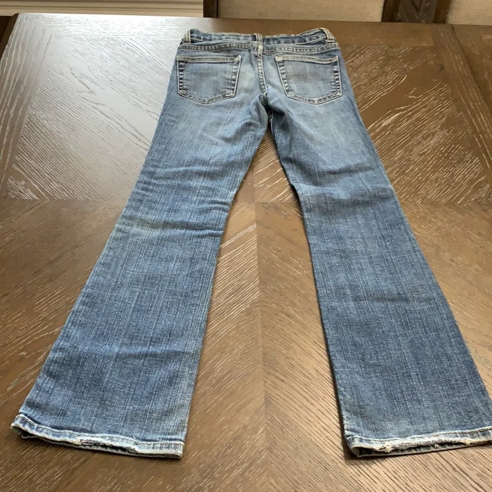 Old Navy denim faded hipster slim bootcut Jeans Size 10 slim